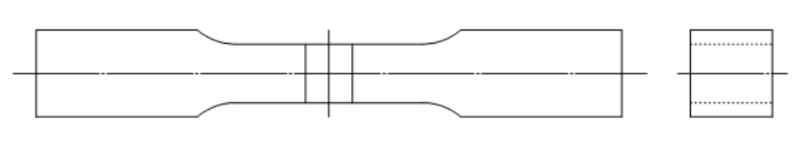 溶接継手材試験片のイメージ
